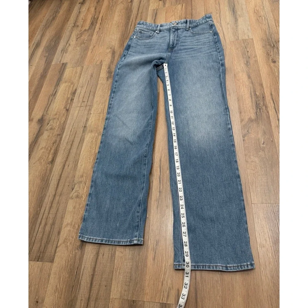 White House Black Market Jeans 6 Extra High Rise‎ Relaxed Straight Blue
